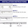 4FT LED Shop Light 6 - Pack, Bright 24W, 2640lm, Energy Efficient - Aroflit