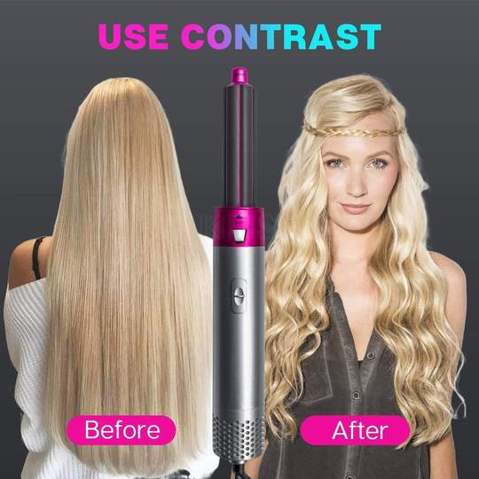 5 - in - 1 Multifunctional Airwrap Hair Styling Tool, Curls, Waves & More - Aroflit