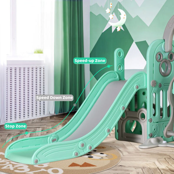 5 - in - 1 Toddler Slide & Swing Set, Indoor & Outdoor Playground Playset - Aroflit