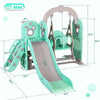 5 - in - 1 Toddler Slide & Swing Set, Indoor & Outdoor Playground Playset - Aroflit