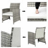 5 Piece Outdoor Wicker Furniture & Cushioned Chair Set - Aroflit