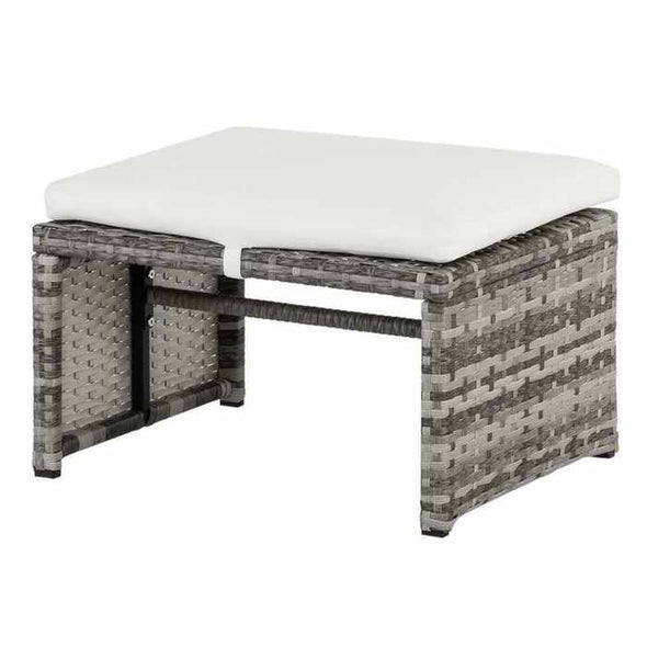 5 Piece Outdoor Wicker Furniture & Cushioned Chair Set - Aroflit
