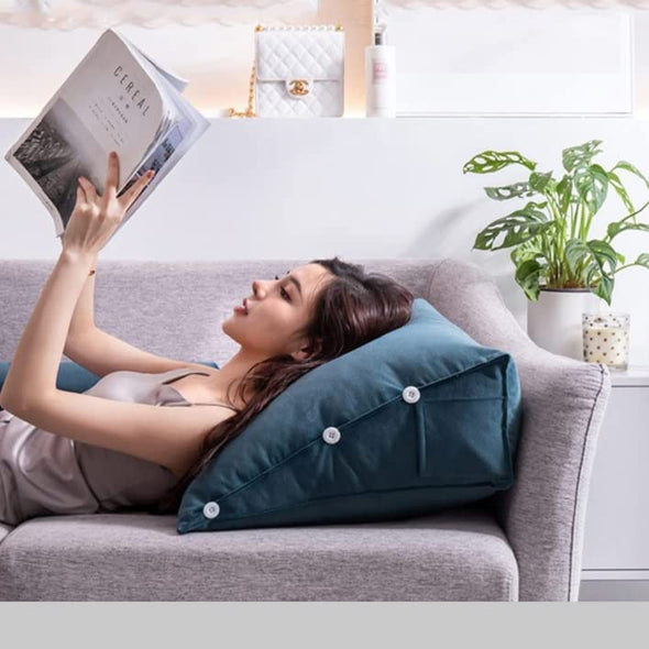 Luxury Adjustable Back Wedge Bed Pillow for Back Pain Relief and Comfort