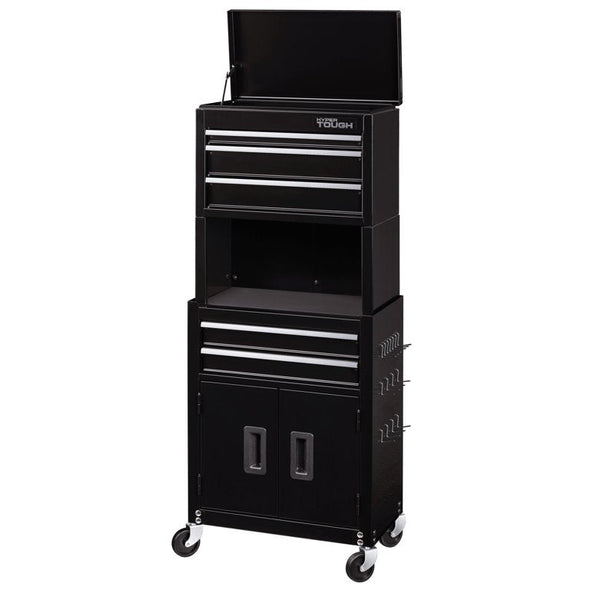 Large Capacity Rolling Tool Chest with Drawers, Stainless Toolbox