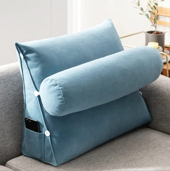 Luxury Adjustable Back Wedge Bed Pillow for Back Pain Relief and Comfort