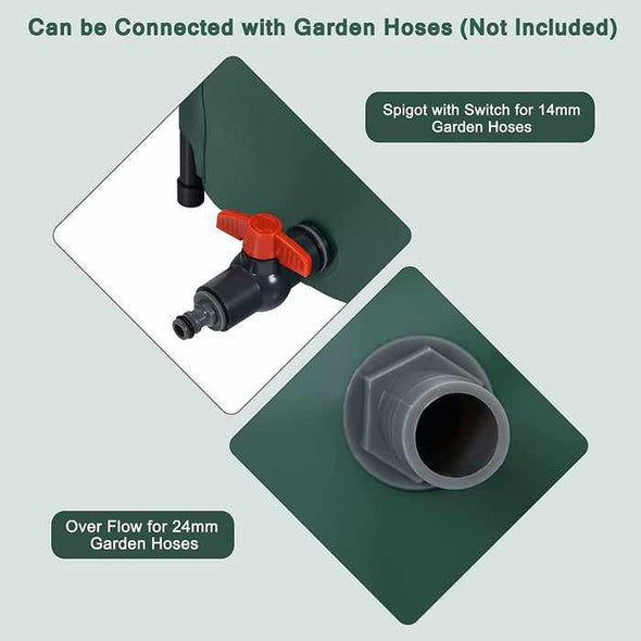 53 Gallon Rain Water Collection Catcher Barrel - Aroflit