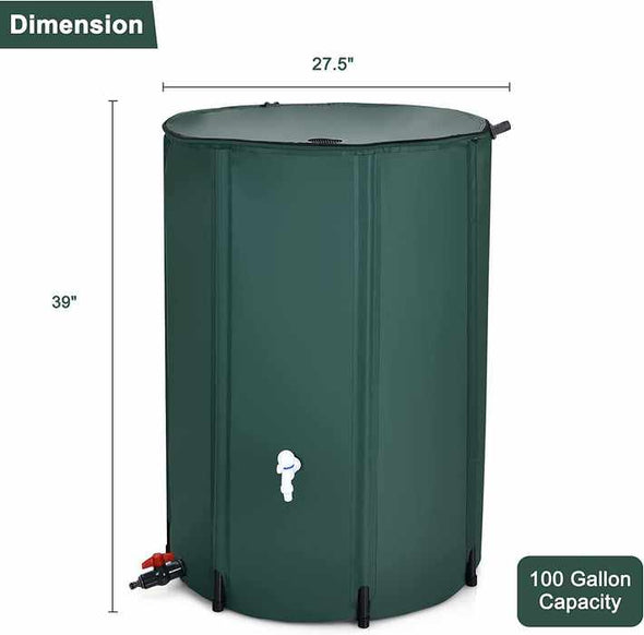 53 Gallon Rain Water Collection Catcher Barrel - Aroflit