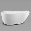 55" Small Freestanding Soaking Bathtub - Aroflit