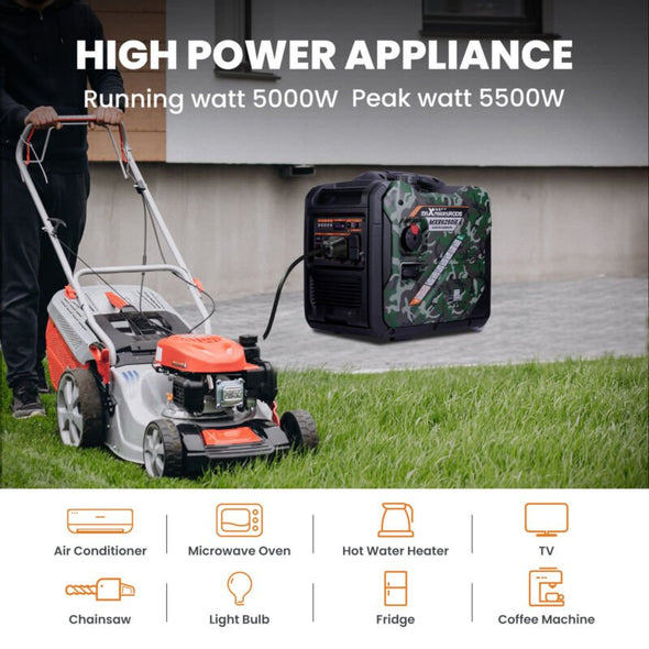 5500 / 5000W Electric Start Inverter Generator - 4 - Stroke, 223cc - Aroflit