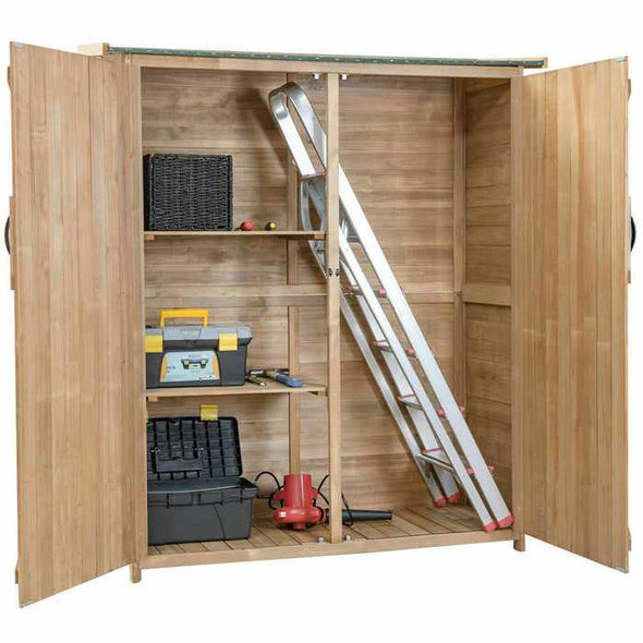 5.8' x 3' Small Wooden Outdoor Garden Storage Shed Kits - Aroflit