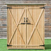 5.8' x 3' Small Wooden Outdoor Garden Storage Shed Kits - Aroflit