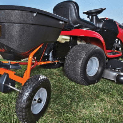 Premium Pull Behind Manure Compost Fertilizer Spreader - 130 lb Capacity