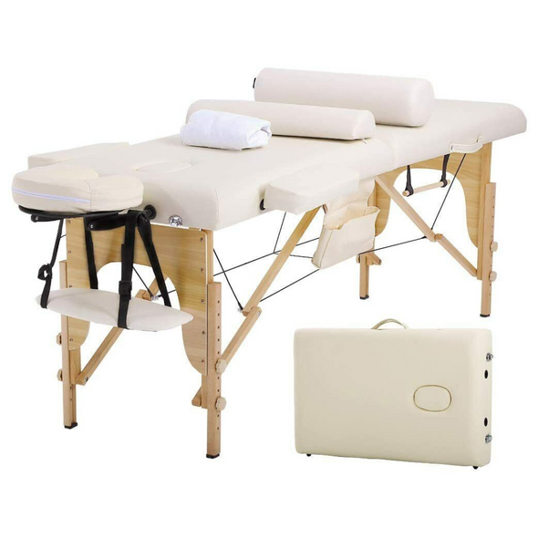 Heavy Duty Foldable Professional Massage Bed Set with Carrying Case