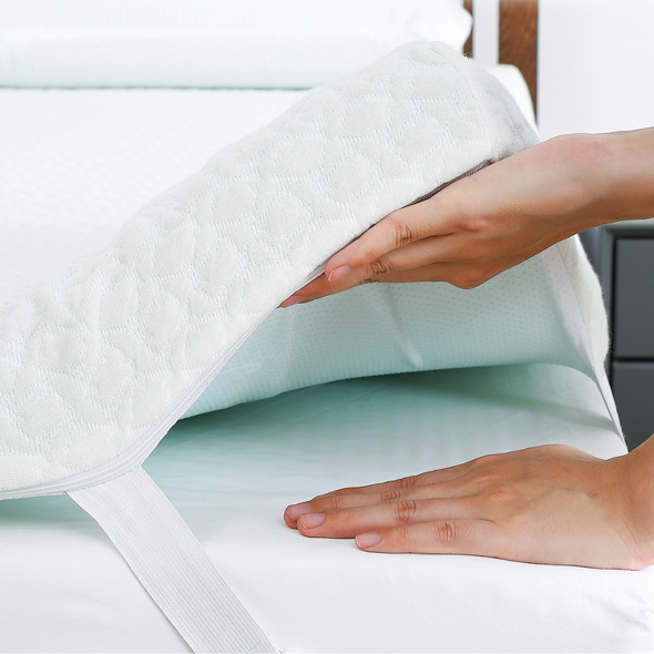 Premium Full-Size Memory Foam Mattress Topper, Cooling