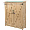 5.8' x 3' Small Wooden Outdoor Garden Storage Shed Kits-Aroflit