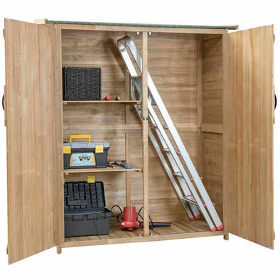 5.8' x 3' Small Wooden Outdoor Garden Storage Shed Kits-Aroflit