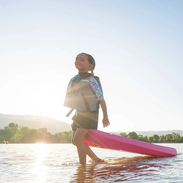 6 ft Lightweight Pink Youth Kayak with UV Protection for Kids - Aroflit