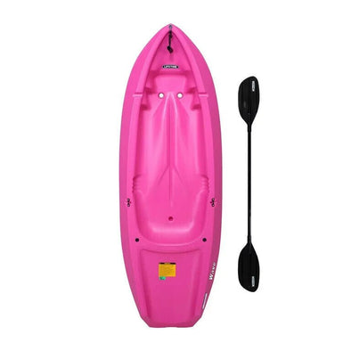 6 ft Lightweight Pink Youth Kayak with UV Protection for Kids - Aroflit