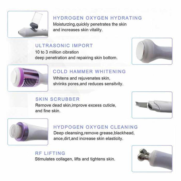 6 in 1 Hydra Dermabrasion Facial Machine - Aroflit