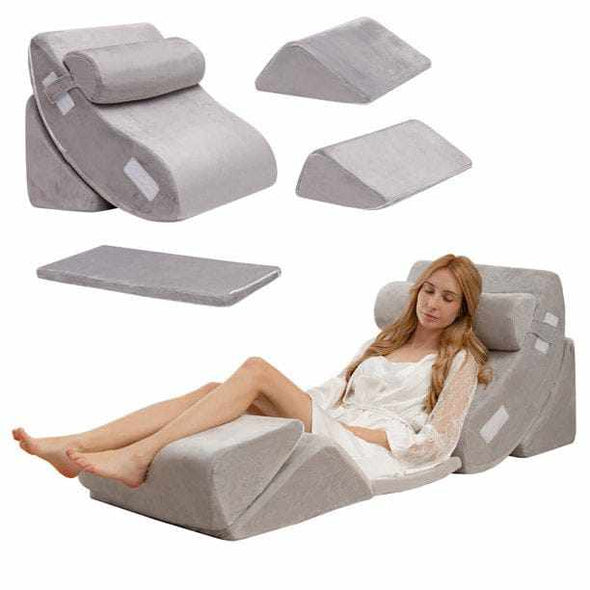 6 Pieces Bed Pillow Sleeping Wedge For Acid Reflux & Gerd - Aroflit