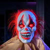 60" Scary Clown Halloween Animatronics with Motion & Light - Up Eyes - Aroflit