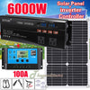6000W Solar Panel Kit 100A Home Power Generator with 110V Grid System - Aroflit