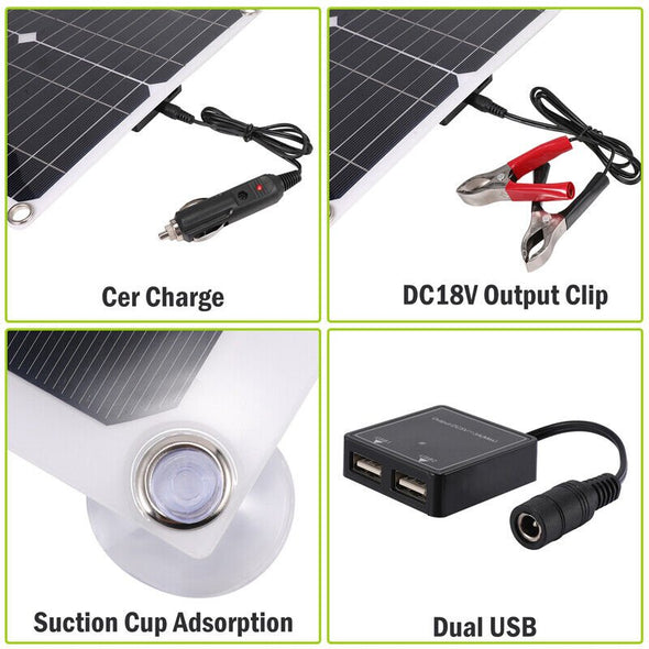6000W Solar Panel Kit 100A Home Power Generator with 110V Grid System - Aroflit