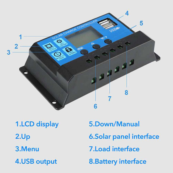 600W Solar Panel Kit Battery Charger & 100A Controller