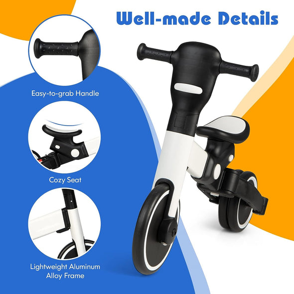 HoneyJoy InspireRide 4-in-1 Toddler Tricycle Bike, Safe & Fun