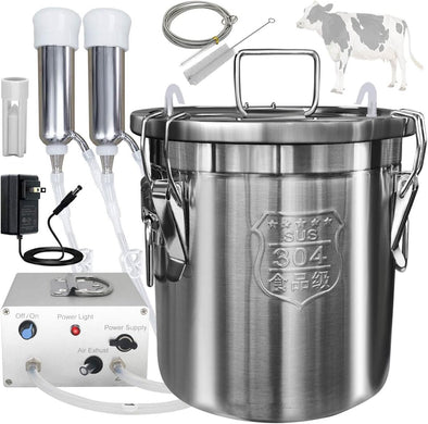 12L Portable Cow Milking Machine with Auto Stop – Efficient & Durable