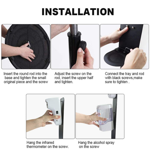 Infrared Thermometer & Automatic Soap Dispenser – Touchless Sanitization Station