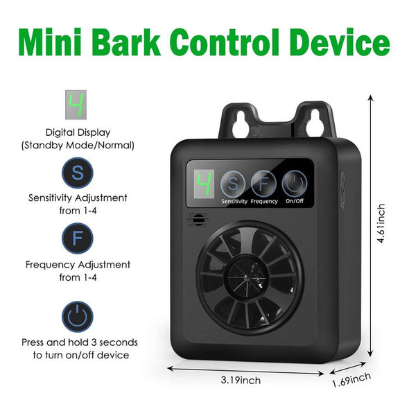 Anti Barking Device, Ultrasonic Bark Control for Dogs, Adjustable