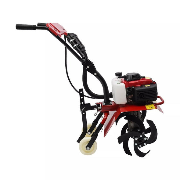 63cc Gas Powered Rototiller Garden Tiller Cultivator for Soil Prep - Aroflit
