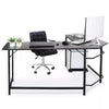 66 - Inch L - Shaped Desk, Spacious, Modern, Durable Workstation - Aroflit