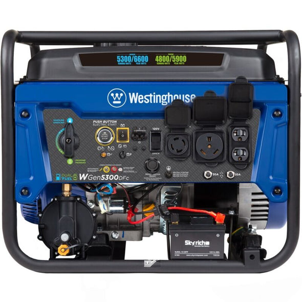 6600W Dual Fuel Backup Generator with Remote Start & CO Sensor - Aroflit