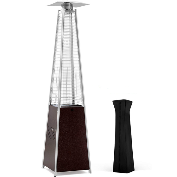 Lumix Outdoor Propane Patio Heater - Pyramid Gas Fire Pit & Heat Lamp