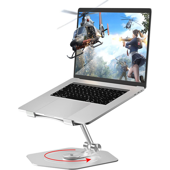 Premium 360° Swivel Rotating Laptop Holder Riser Stand for Desk