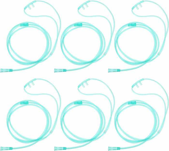 6pcs High- Flow Nasal Oxygen Cannula Standard Connector – 150x1cm