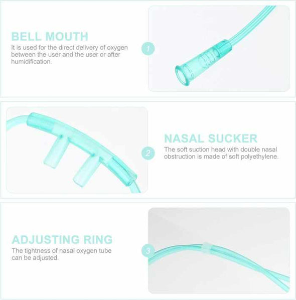 6pcs High - Flow Nasal Oxygen Cannula Standard Connector – 150x1cm - Aroflit