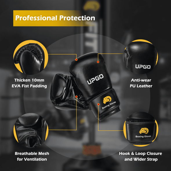 70" 205lb MMA Kickboxing Punching Bag with Boxing Gloves – Heavy Duty - Aroflit