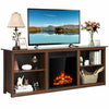 70" Fireplace Tv Console Stand With Electric Fireplace - Aroflit