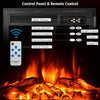 70" Fireplace Tv Console Stand With Electric Fireplace - Aroflit