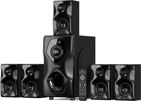 700W Surround Sound Home Theater System with Bluetooth & Subwoofer - Aroflit