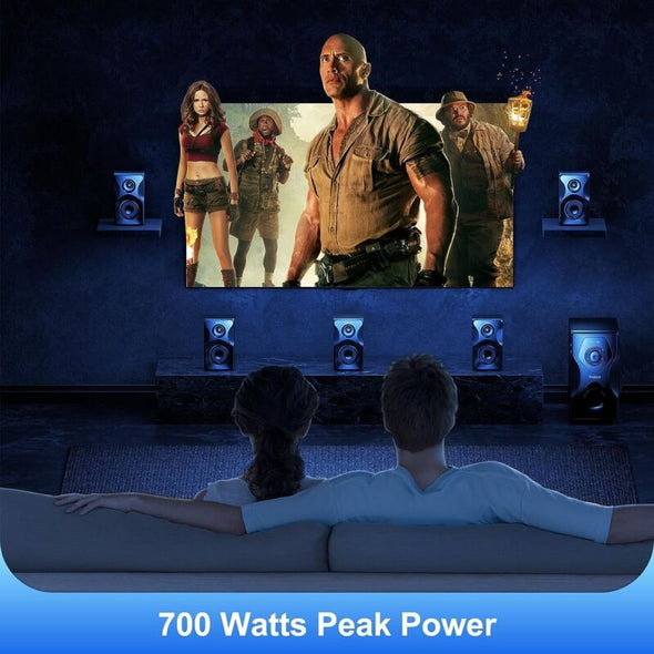 700W Surround Sound Home Theater System with Bluetooth & Subwoofer - Aroflit