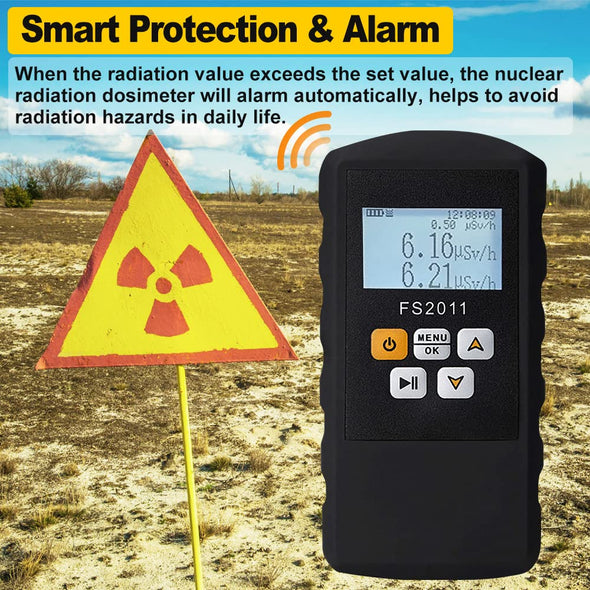 Portable Handheld Geiger Counter, High Accuracy Radiation Detector