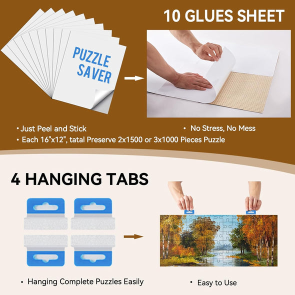 Foldable Puzzle Table with Drawers & Cover, Fits 1500-Piece Puzzles