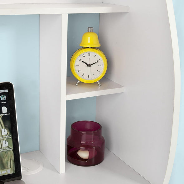 Fulton Wall-Mounted Floating Desk, Spacious, Stylish, White Design