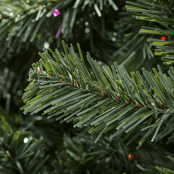 7.5 ft. Pre - Lit LED Brookside Pine Artificial Christmas Tree with Lights - Aroflit