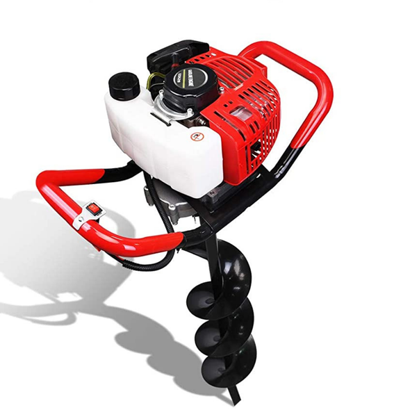 Powerful Gas-Powered Post Hole Auger Drill with Interchangeable Bits