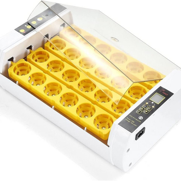 Digital 24 Slot Chicken & Quail Egg Incubator with Automatic Turner
